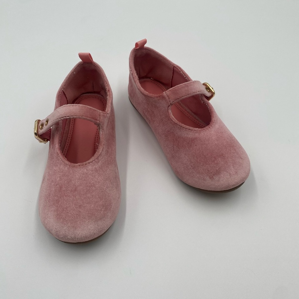 H&M kids Elegant Pink Velvet Dress Shoes